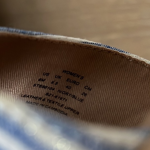 NWOT Sperry Womens Fairwater Leather Striped Wedge Sandals - Picture 9 of 9